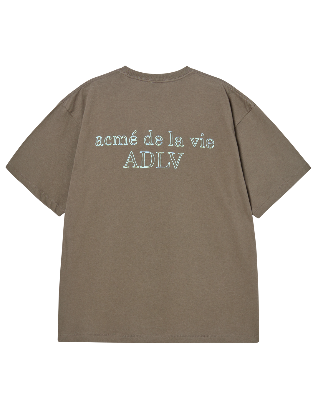 BORDER LINE BASIC LOGO SHORT SLEEVE T-SHIRT COCOA