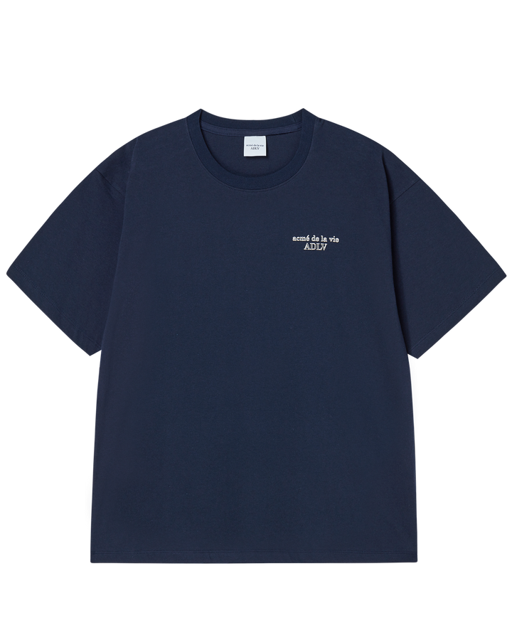 BORDER LINE BASIC LOGO SHORT SLEEVE T-SHIRT DARK NAVY