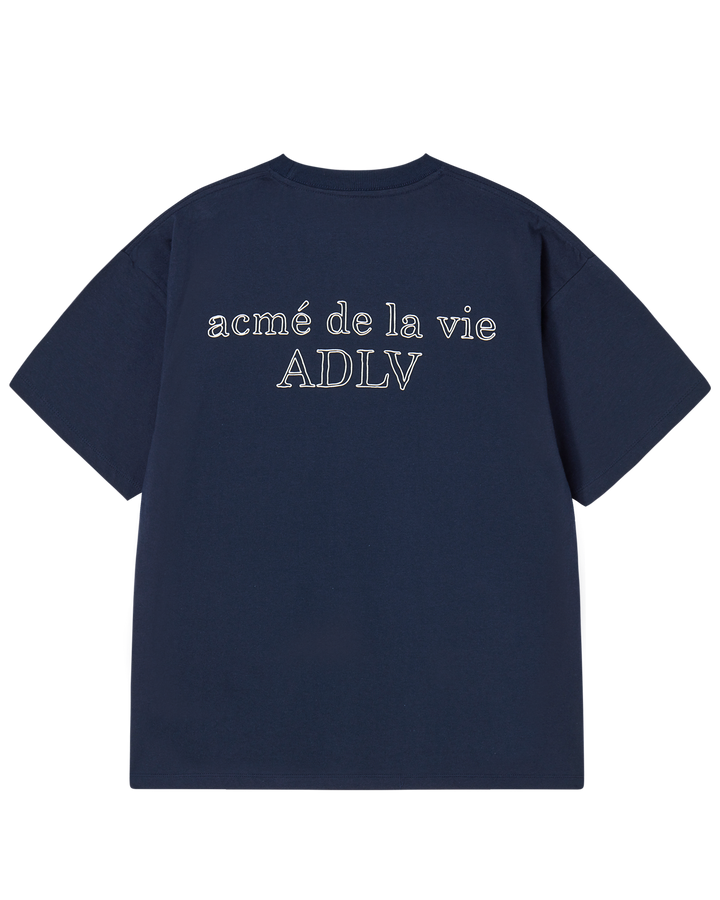 BORDER LINE BASIC LOGO SHORT SLEEVE T-SHIRT DARK NAVY