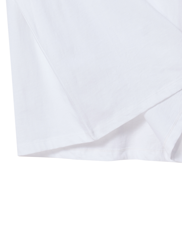 BORDER LINE BASIC LOGO SHORT SLEEVE T-SHIRT WHITE