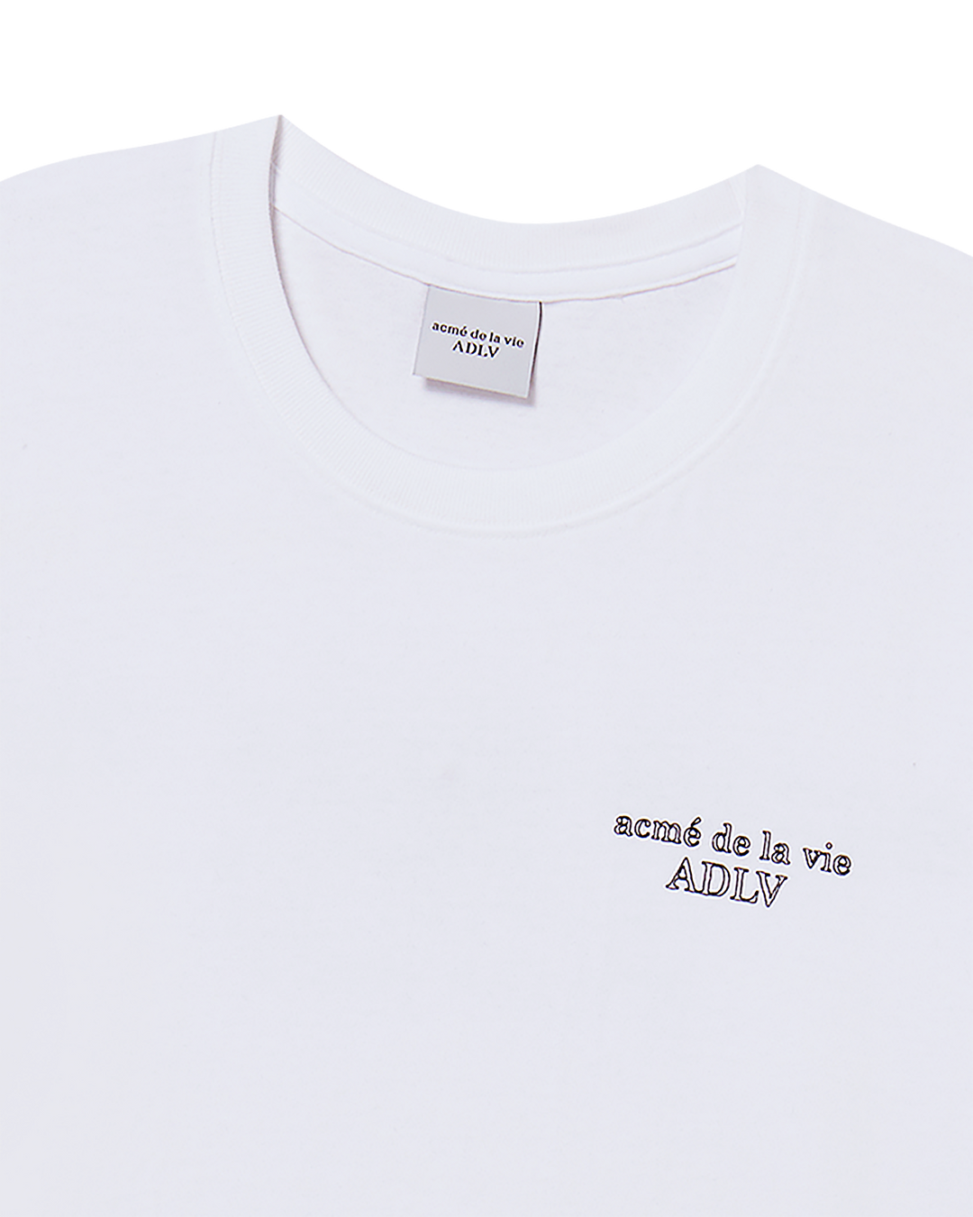 BORDER LINE BASIC LOGO SHORT SLEEVE T-SHIRT WHITE