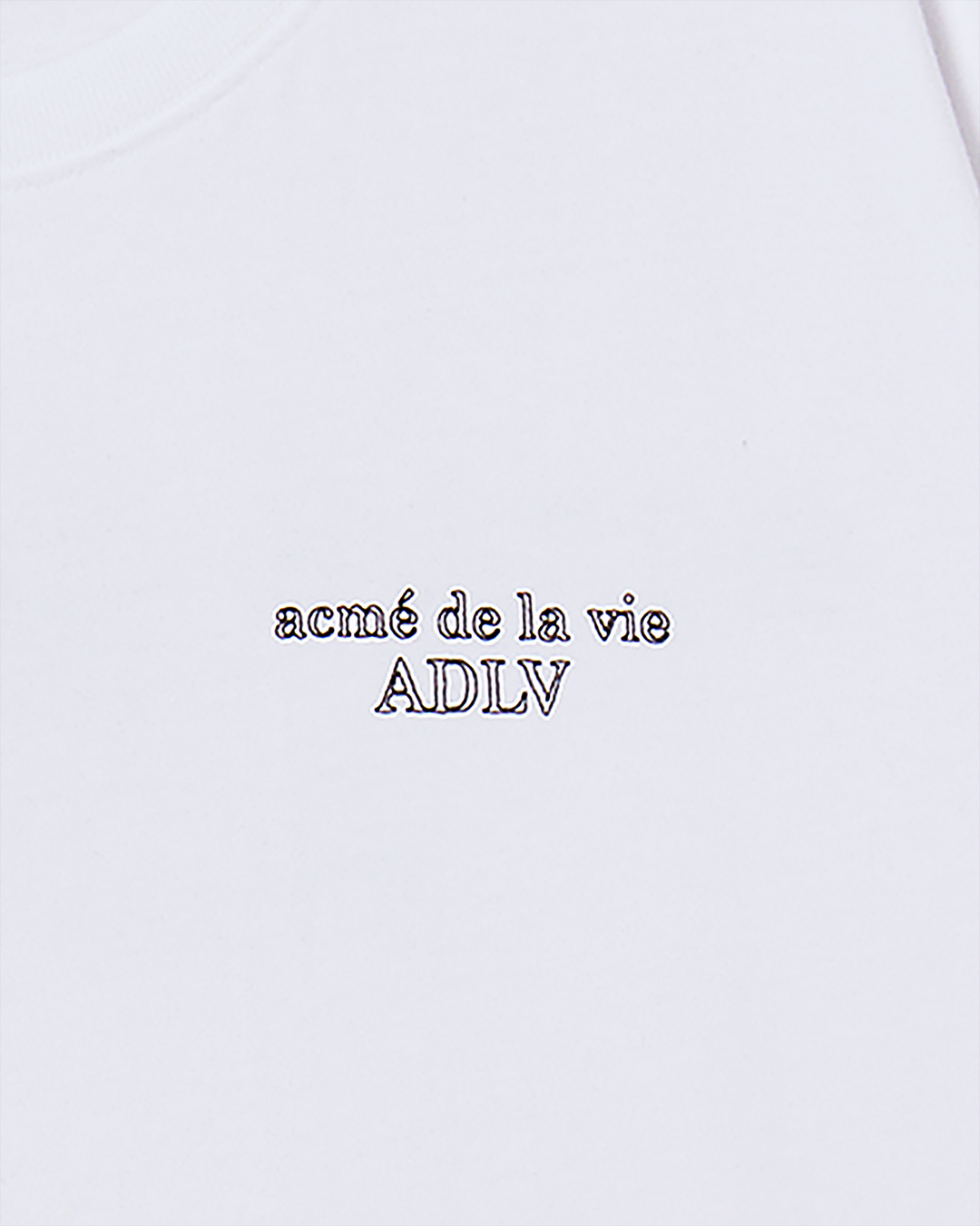 BORDER LINE BASIC LOGO SHORT SLEEVE T-SHIRT WHITE