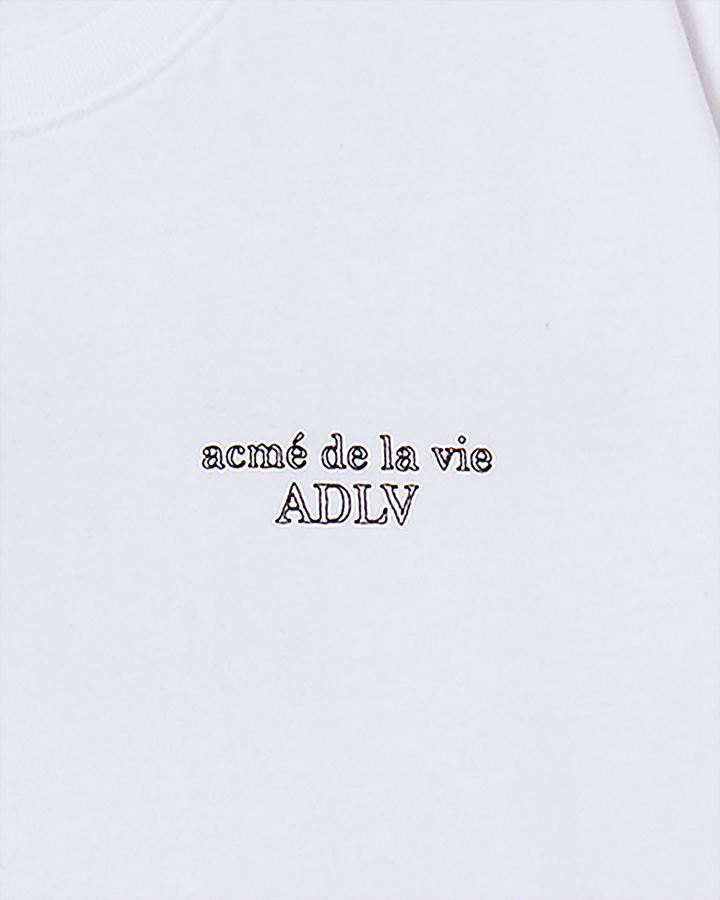 BORDER LINE BASIC LOGO SHORT SLEEVE T-SHIRT WHITE