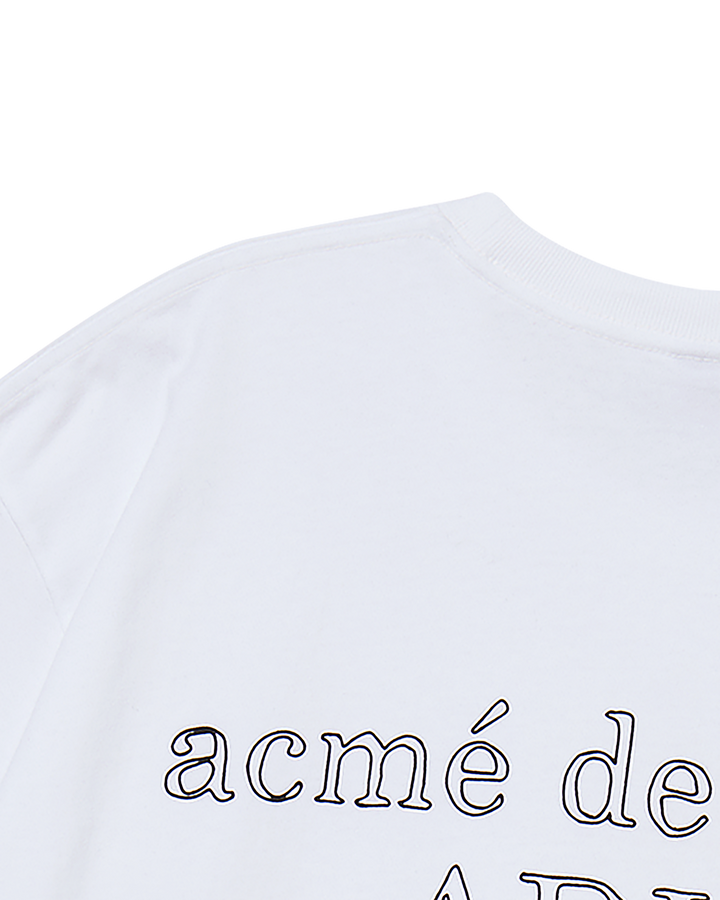 BORDER LINE BASIC LOGO SHORT SLEEVE T-SHIRT WHITE