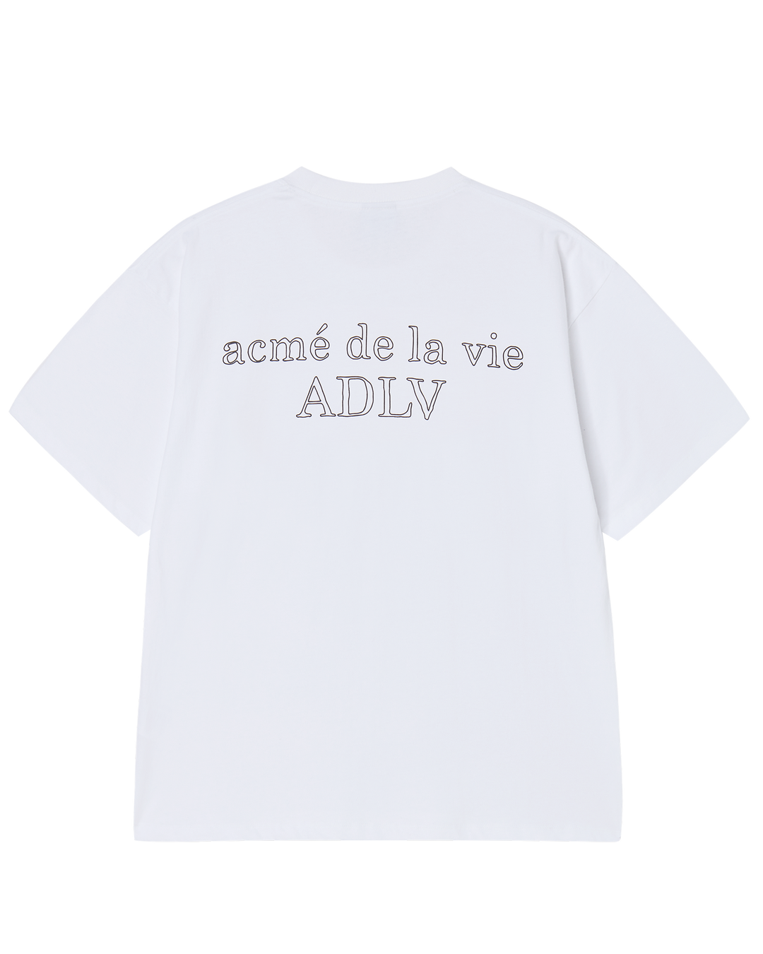 BORDER LINE BASIC LOGO SHORT SLEEVE T-SHIRT WHITE