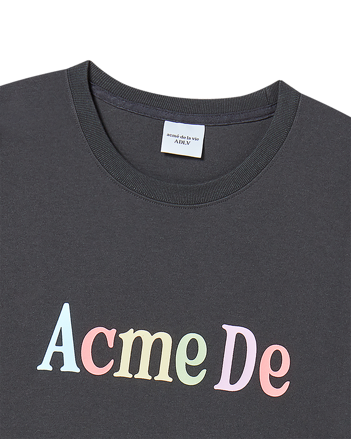 COLOR LOGO SHORT SLEEVE T-SHIRT CHARCOAL