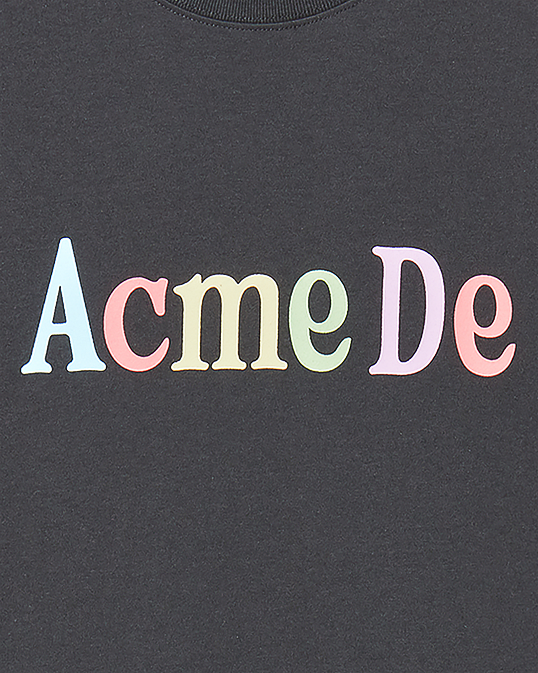 COLOR LOGO SHORT SLEEVE T-SHIRT CHARCOAL