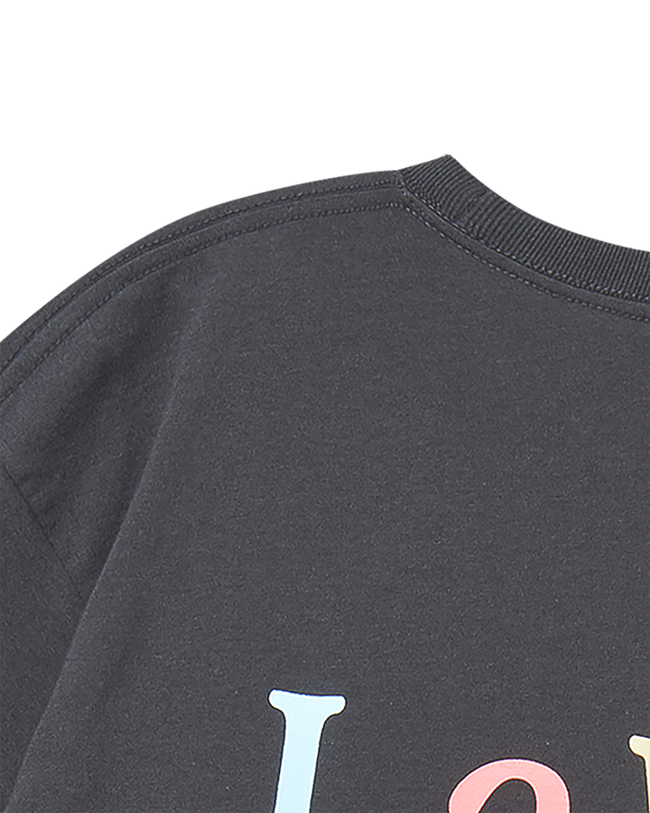 COLOR LOGO SHORT SLEEVE T-SHIRT CHARCOAL