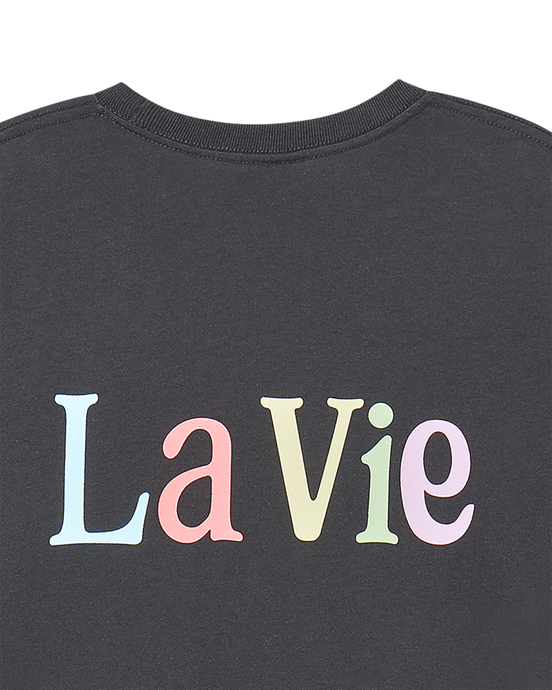 COLOR LOGO SHORT SLEEVE T-SHIRT CHARCOAL
