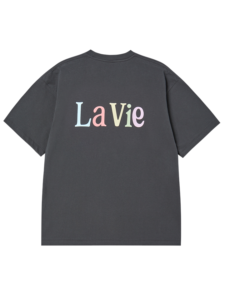 COLOR LOGO SHORT SLEEVE T-SHIRT CHARCOAL