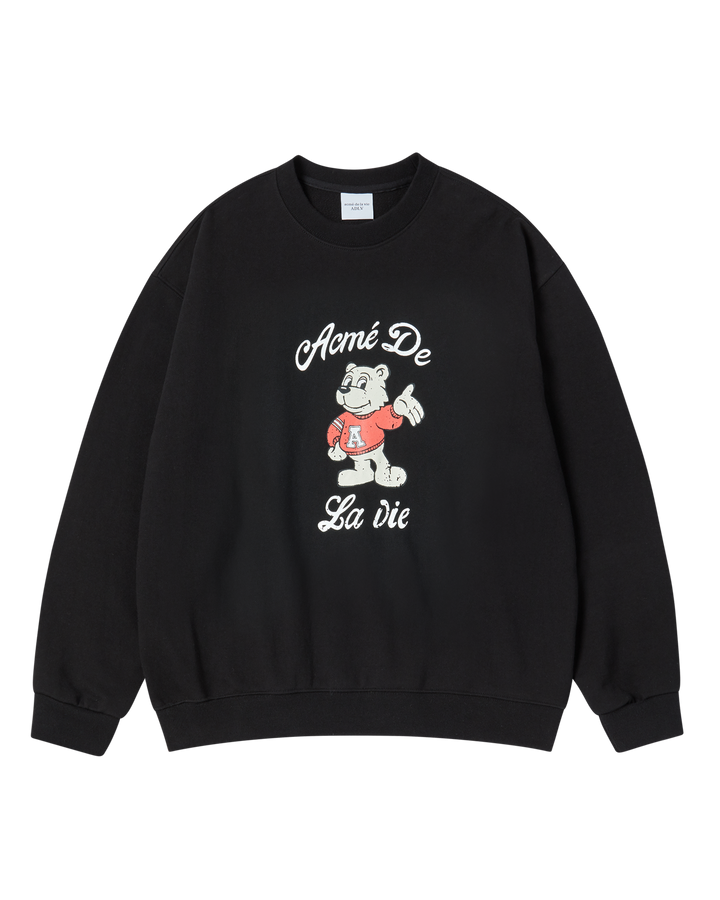AC BEAR WELCOME SWEATSHIRT BLACK