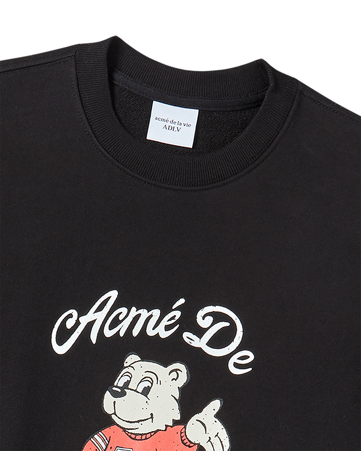 AC BEAR WELCOME SWEATSHIRT BLACK