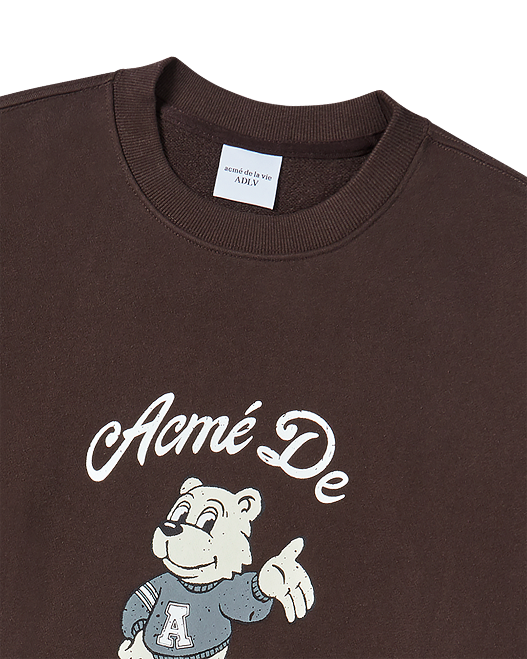 AC BEAR WELCOME SWEATSHIRT DARK BROWN