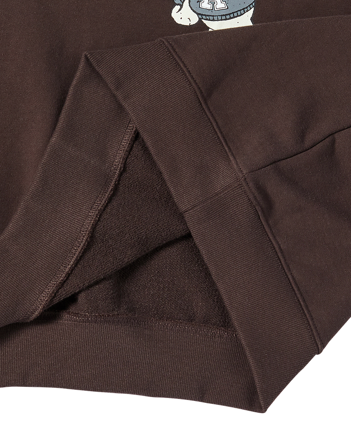 AC BEAR WELCOME SWEATSHIRT DARK BROWN