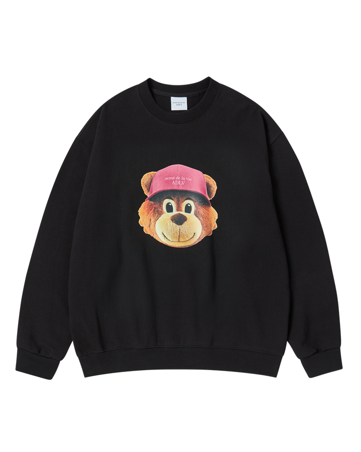 3D AC BEAR FACE SWEATSHIRT BLACK