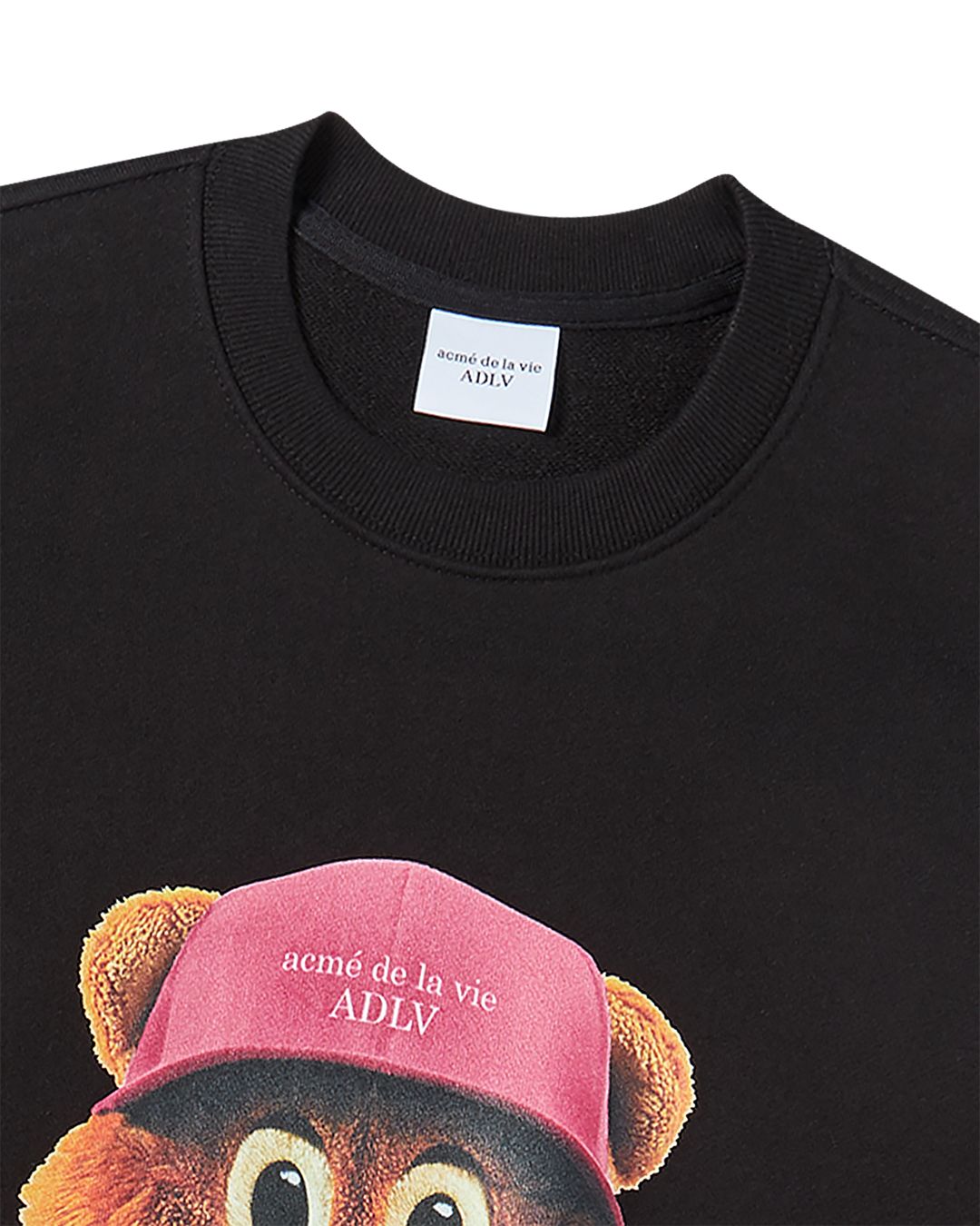 3D AC BEAR FACE SWEATSHIRT BLACK