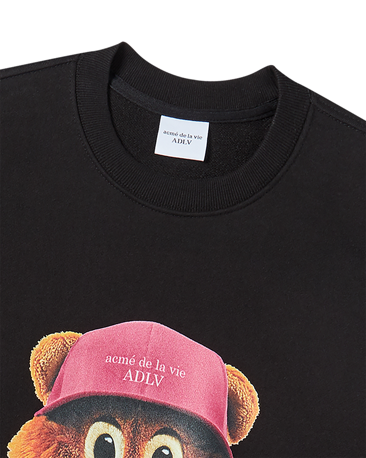 3D AC BEAR FACE SWEATSHIRT BLACK