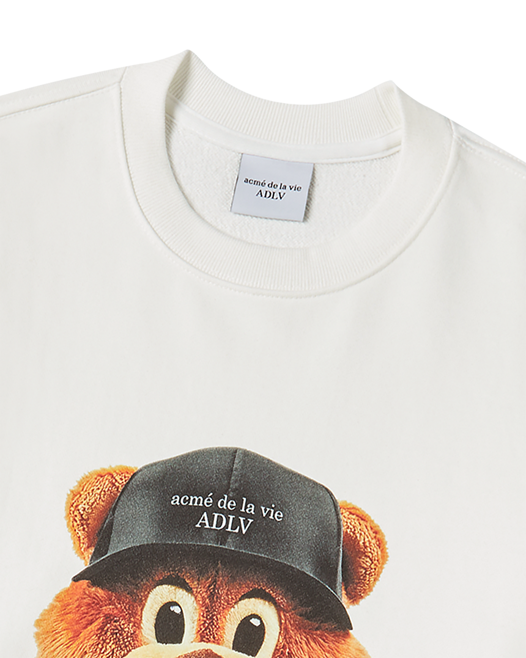 3D AC BEAR FACE SWEATSHIRT CREAM