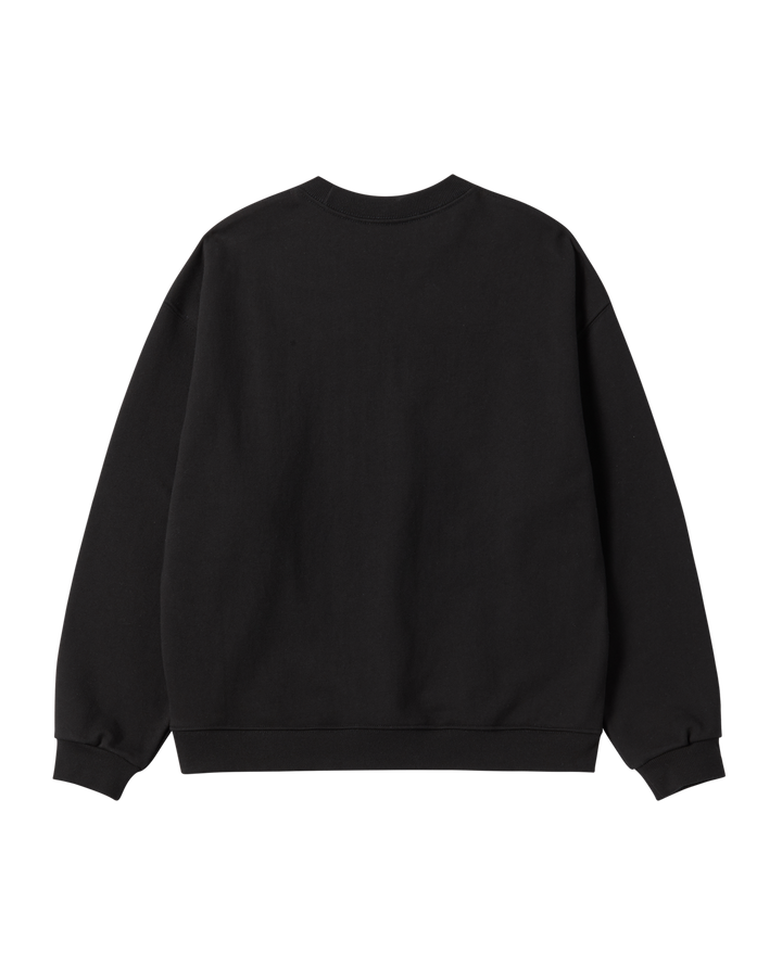 WOMAN HEART DOUGHNUT SWEATSHIRT BLACK