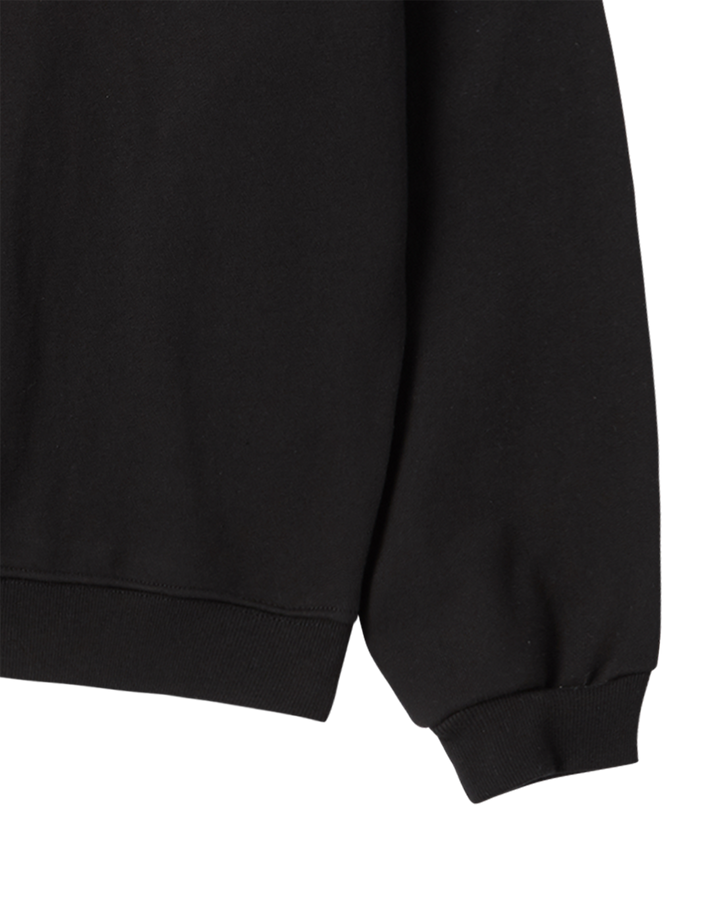WOMAN HEART DOUGHNUT SWEATSHIRT BLACK