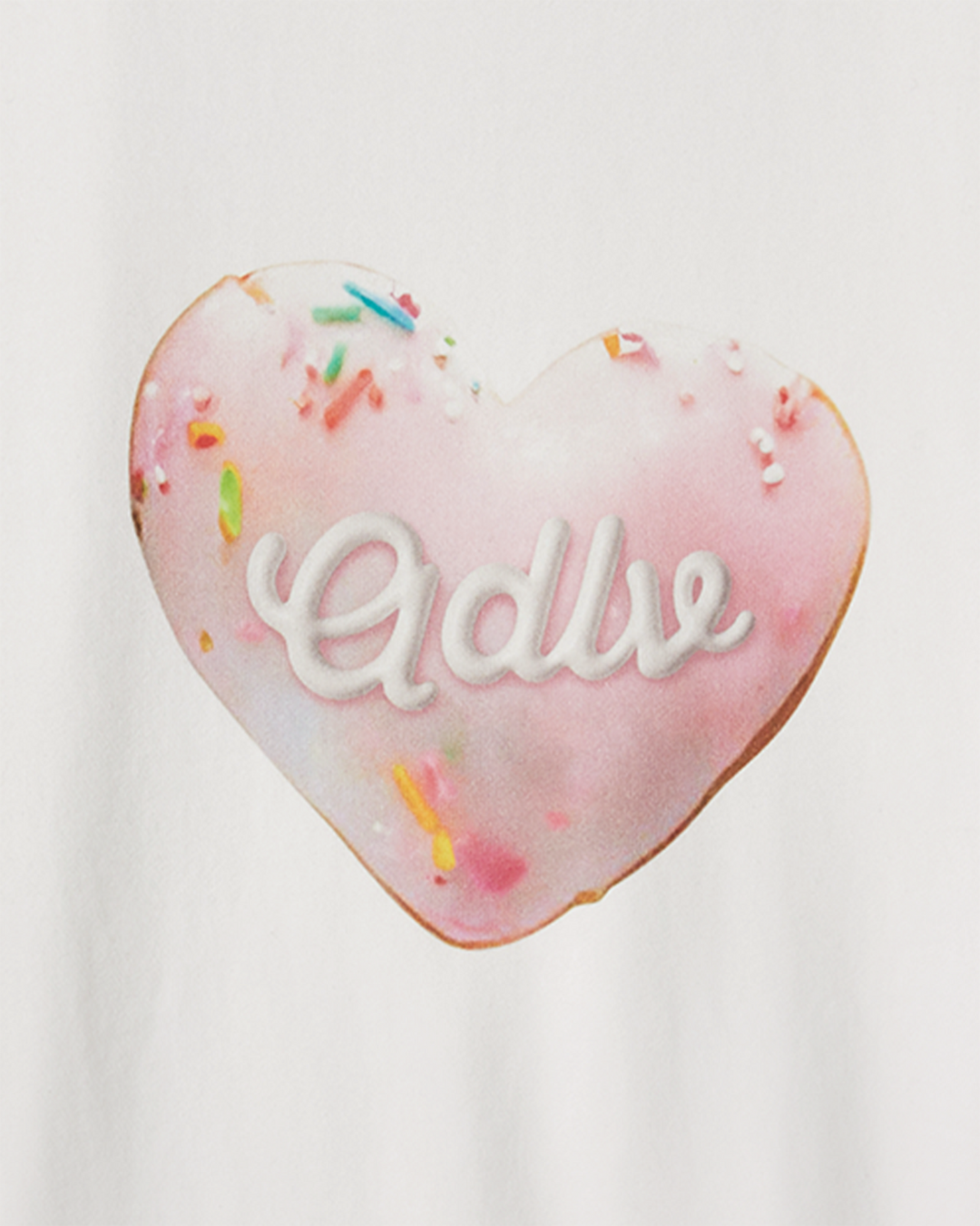 WOMAN HEART DOUGHNUT SWEATSHIRT BLACK