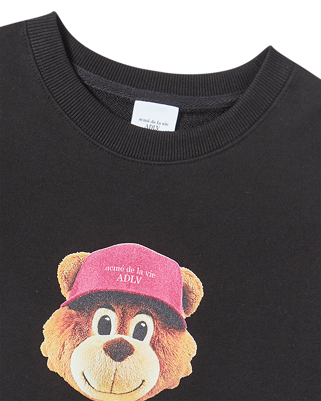 KIDS 3D AC BEAR FACE SWEATSHIRT BLACK