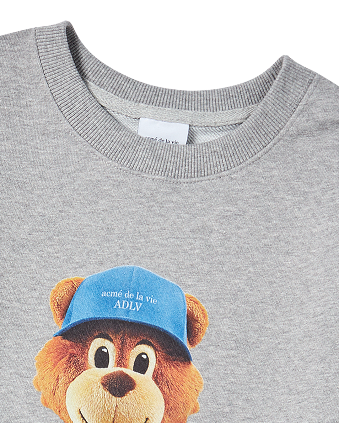 KIDS 3D AC BEAR FACE SWEATSHIRT MELANGE