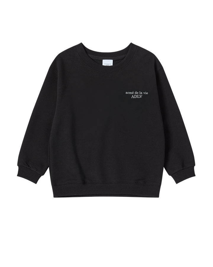 KIDS AC BEAR BASIC LOGO SWEATSHIRT BLACK