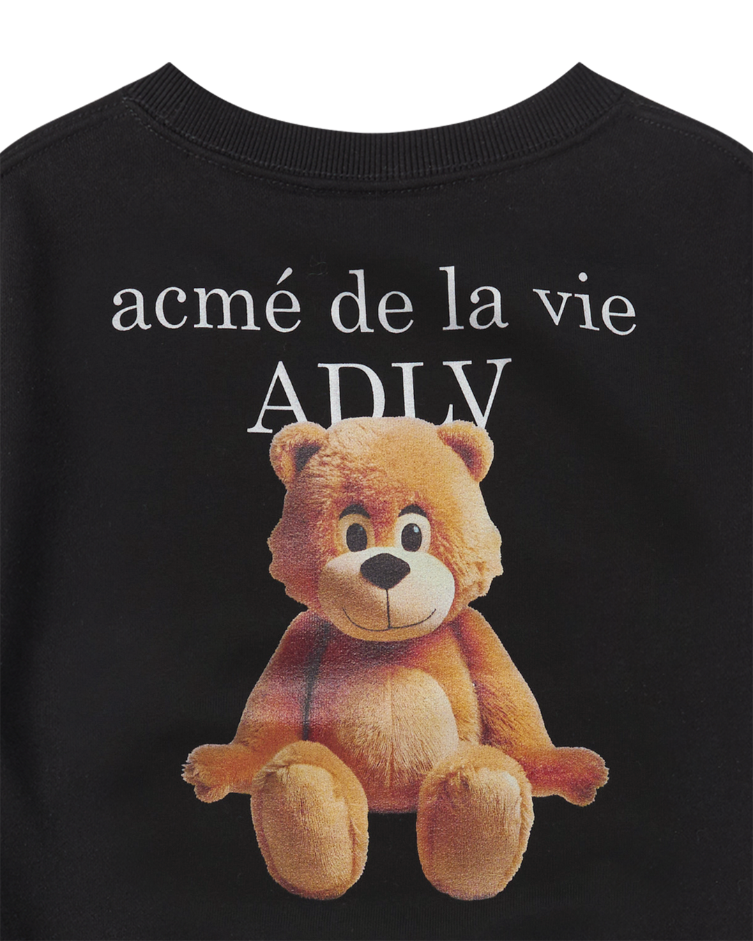 KIDS AC BEAR BASIC LOGO SWEATSHIRT BLACK