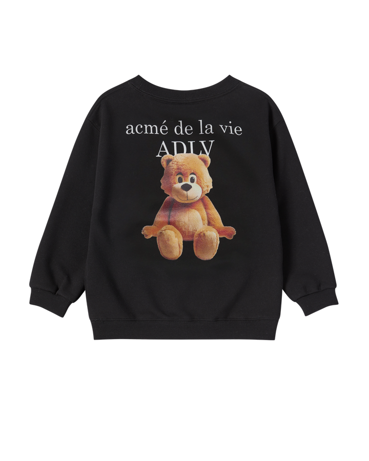 KIDS AC BEAR BASIC LOGO SWEATSHIRT BLACK