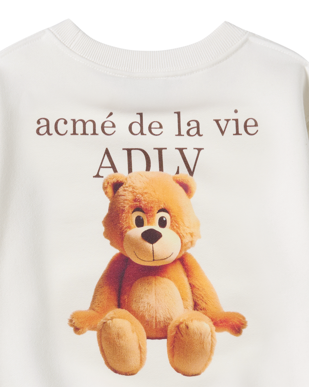 KIDS AC BEAR BASIC LOGO SWEATSHIRT CREAM