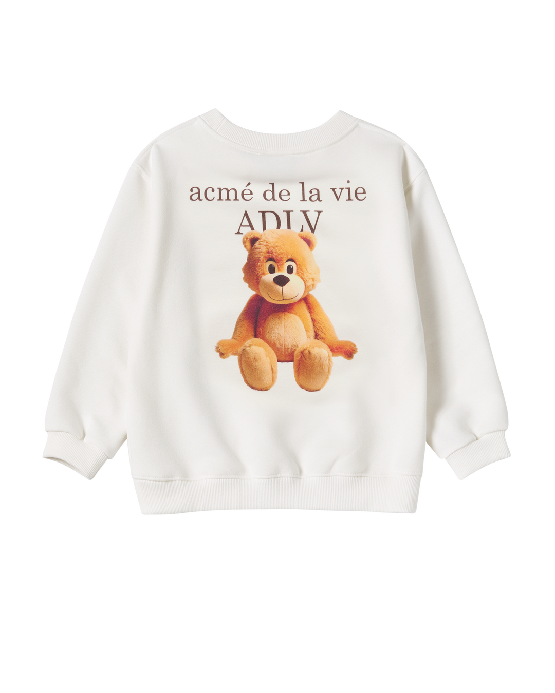KIDS AC BEAR BASIC LOGO SWEATSHIRT CREAM