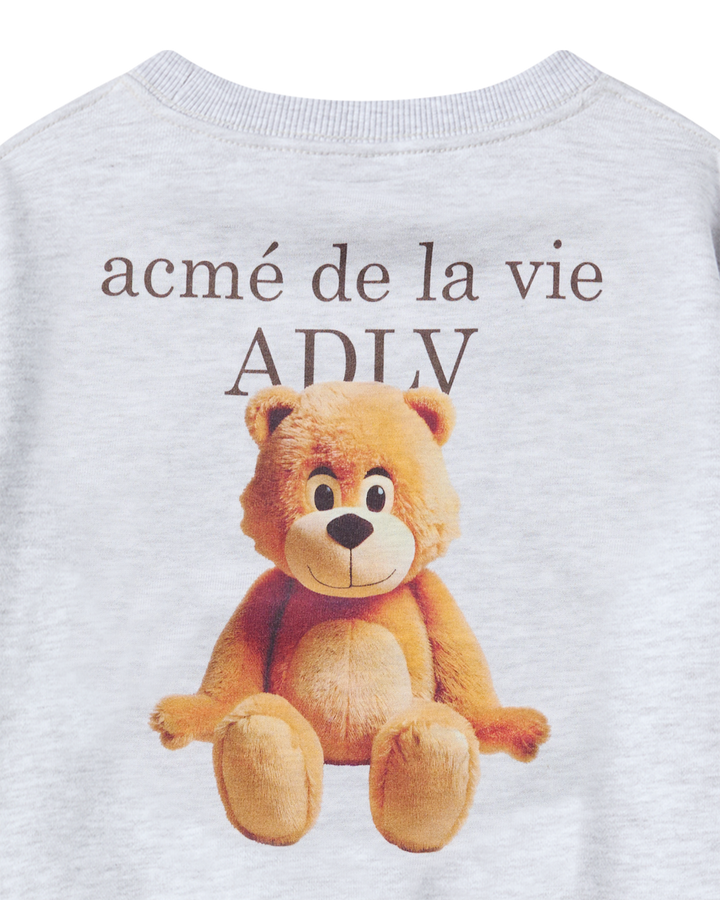 KIDS AC BEAR BASIC LOGO SWEATSHIRT MELANGE