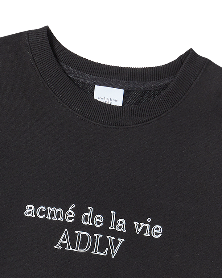KIDS BORDER LINE BASIC LOGO SWEATSHIRT BLACK