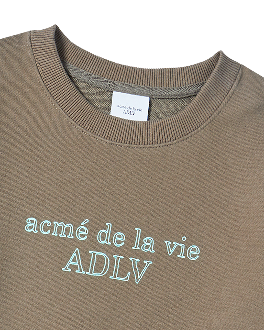 KIDS BORDER LINE BASIC LOGO SWEATSHIRT COCOA