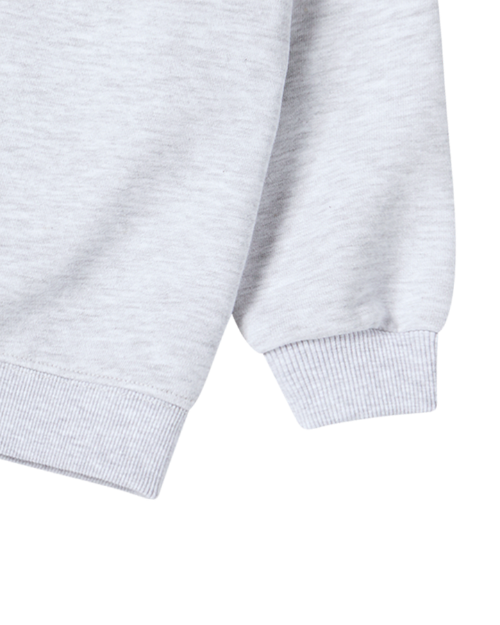 KIDS BORDER LINE BASIC LOGO SWEATSHIRT MELANGE