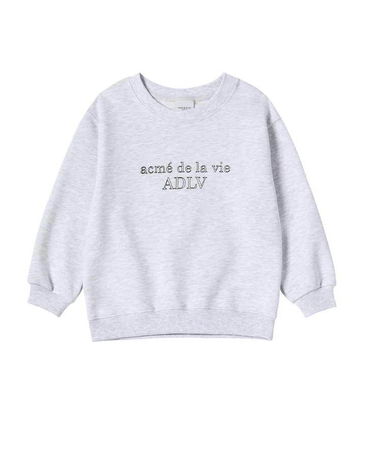 KIDS BORDER LINE BASIC LOGO SWEATSHIRT MELANGE