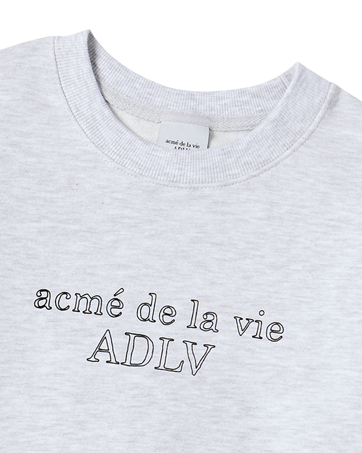 KIDS BORDER LINE BASIC LOGO SWEATSHIRT MELANGE