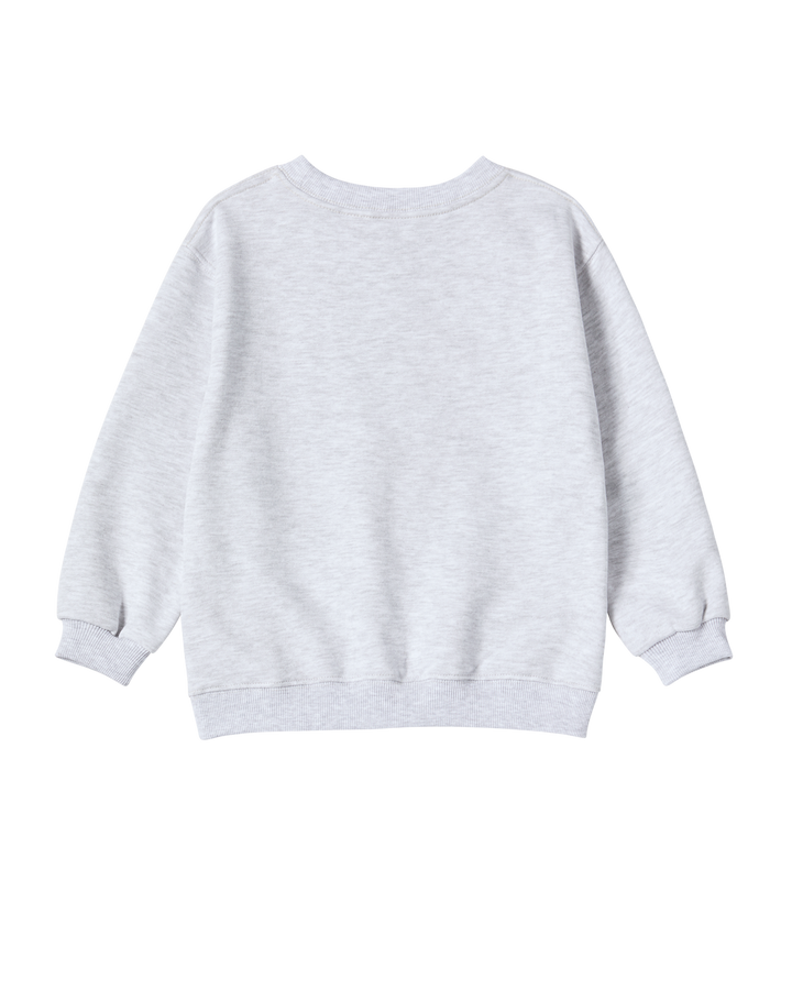 KIDS BORDER LINE BASIC LOGO SWEATSHIRT MELANGE