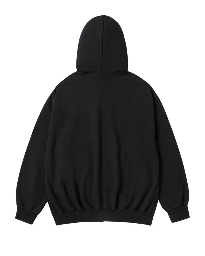 WALKING AC BEAR NAPPING HOODIE ZIP UP BLACK