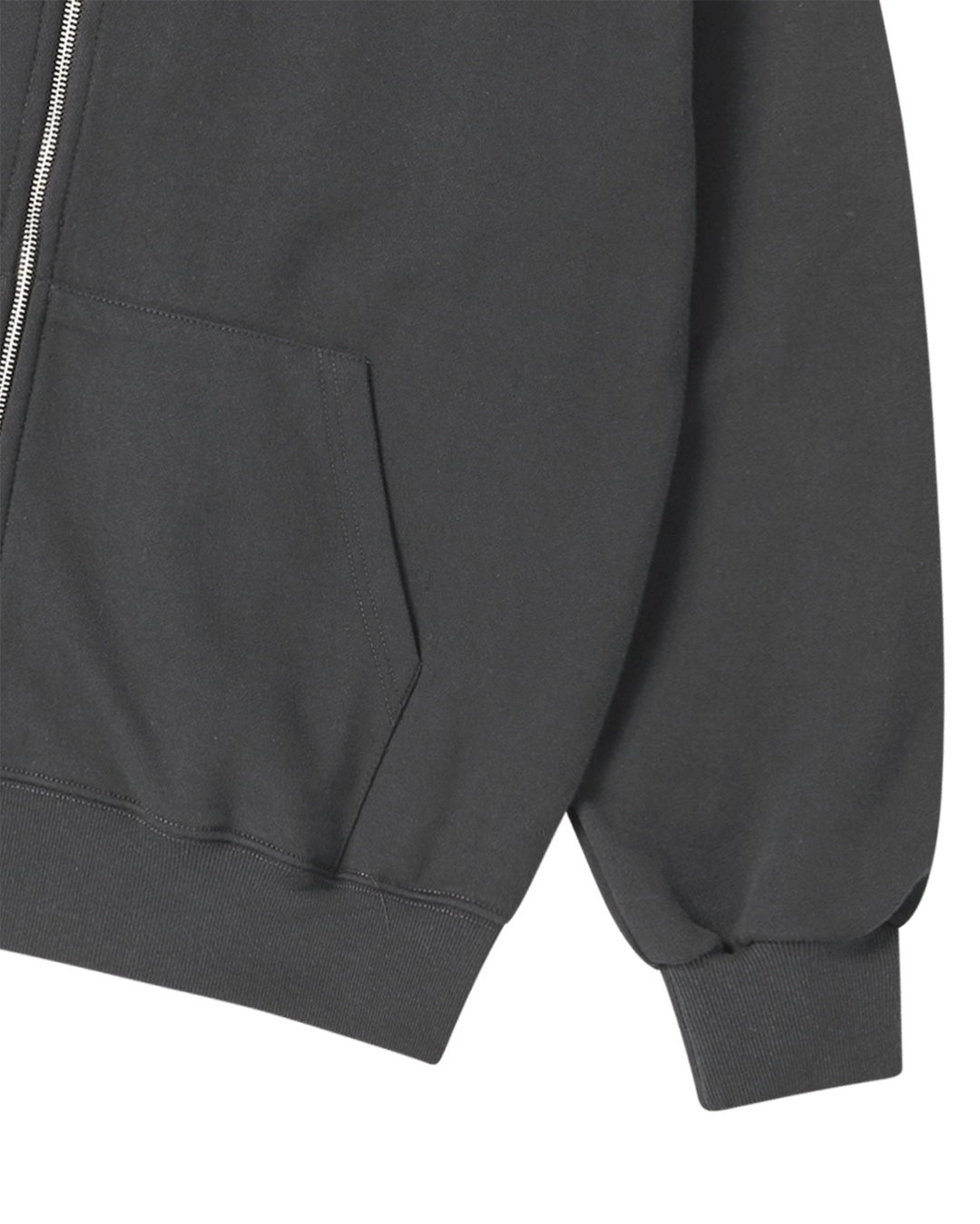 WALKING AC BEAR NAPPING HOODIE ZIP UP CHARCOAL
