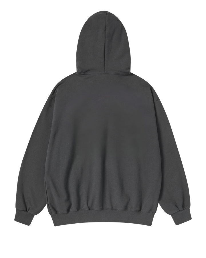 WALKING AC BEAR NAPPING HOODIE ZIP UP CHARCOAL