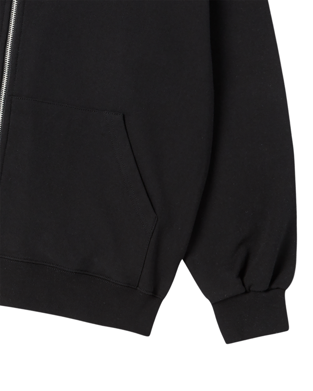 MOBILE SUIT GUNDAM BASIC LOGO HOODIE ZIP UP BLACK