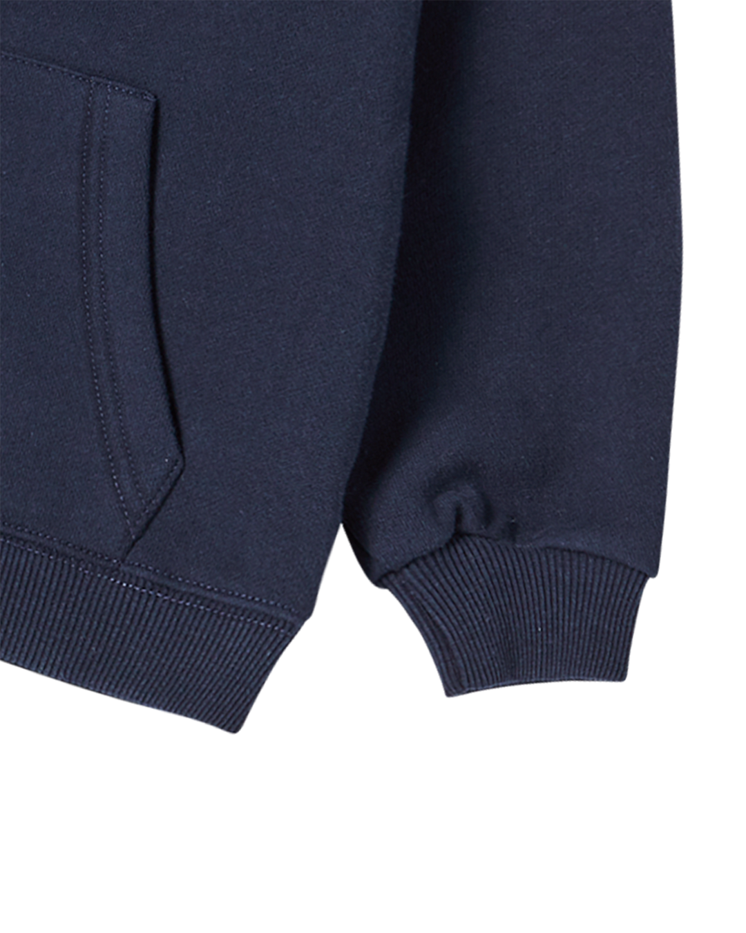 KIDS BORDER LINE BASIC LOGO HOODIE ZIP UP DARK NAVY