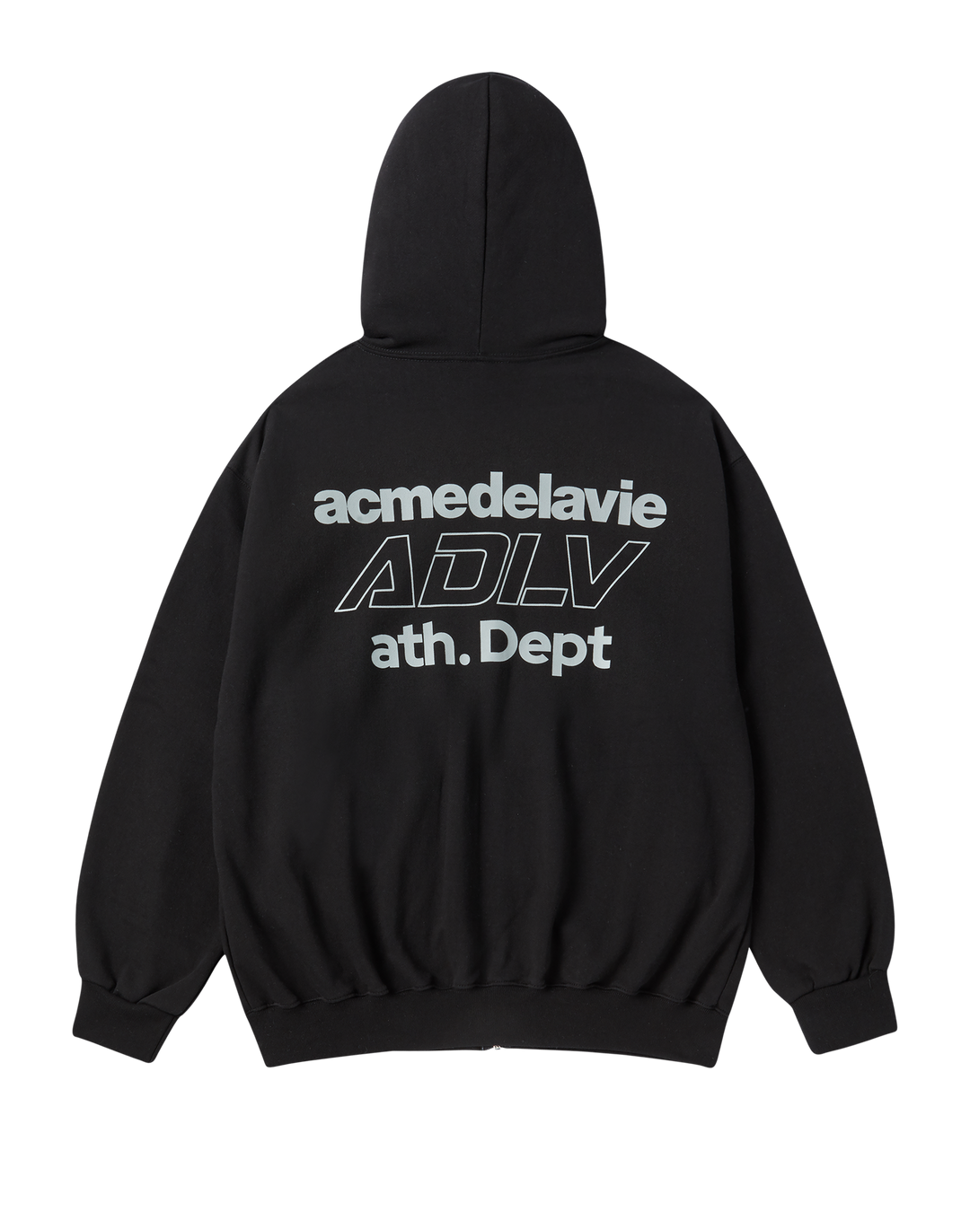 ADLV DEPT NAPPING HOODIE ZIP UP BLACK