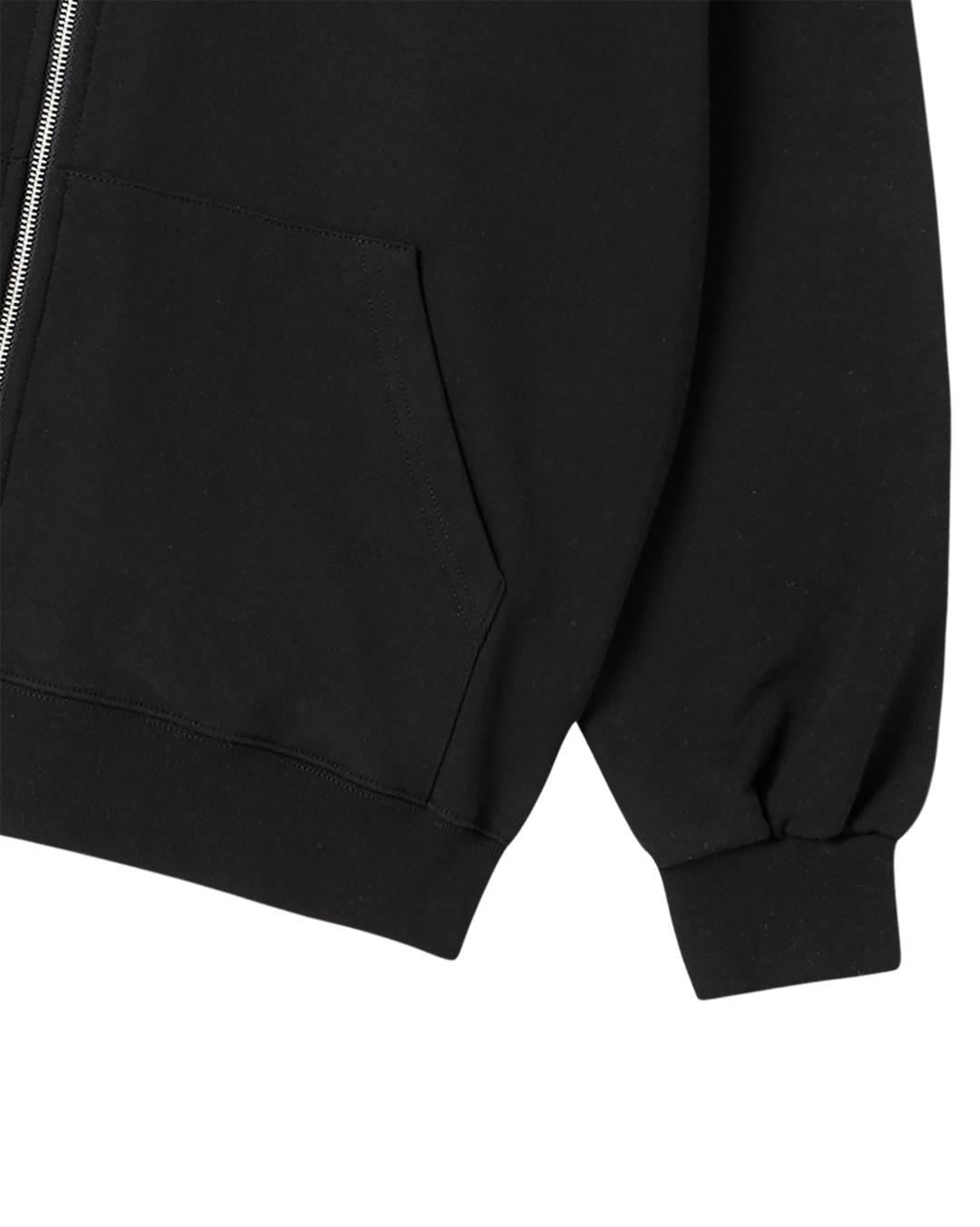 ADLV DEPT NAPPING HOODIE ZIP UP BLACK