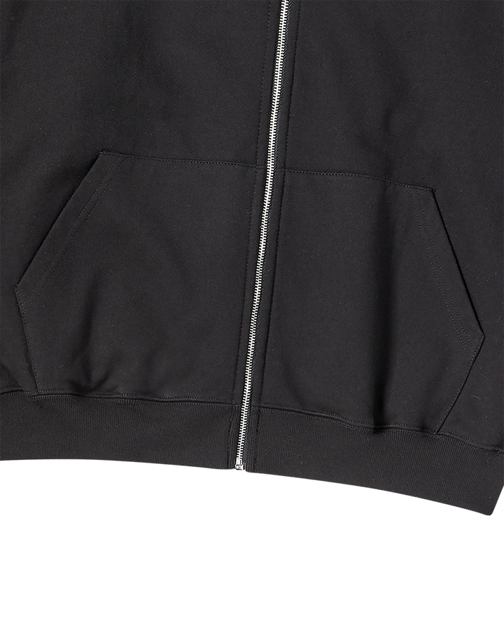 ADLV DEPT NAPPING HOODIE ZIP UP BLACK