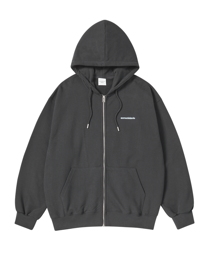 ADLV DEPT NAPPING HOODIE ZIP UP CHARCOAL