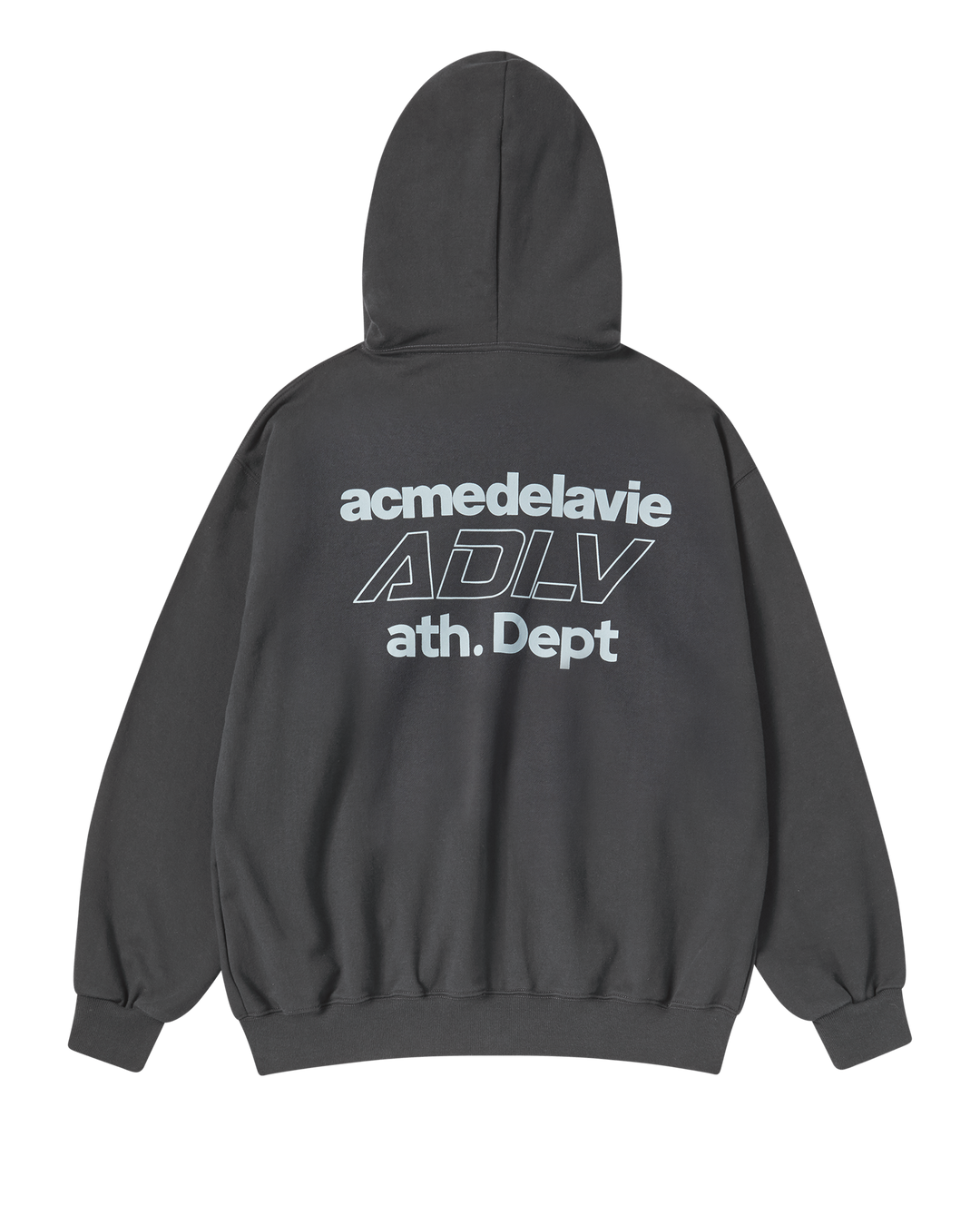 ADLV DEPT NAPPING HOODIE ZIP UP CHARCOAL