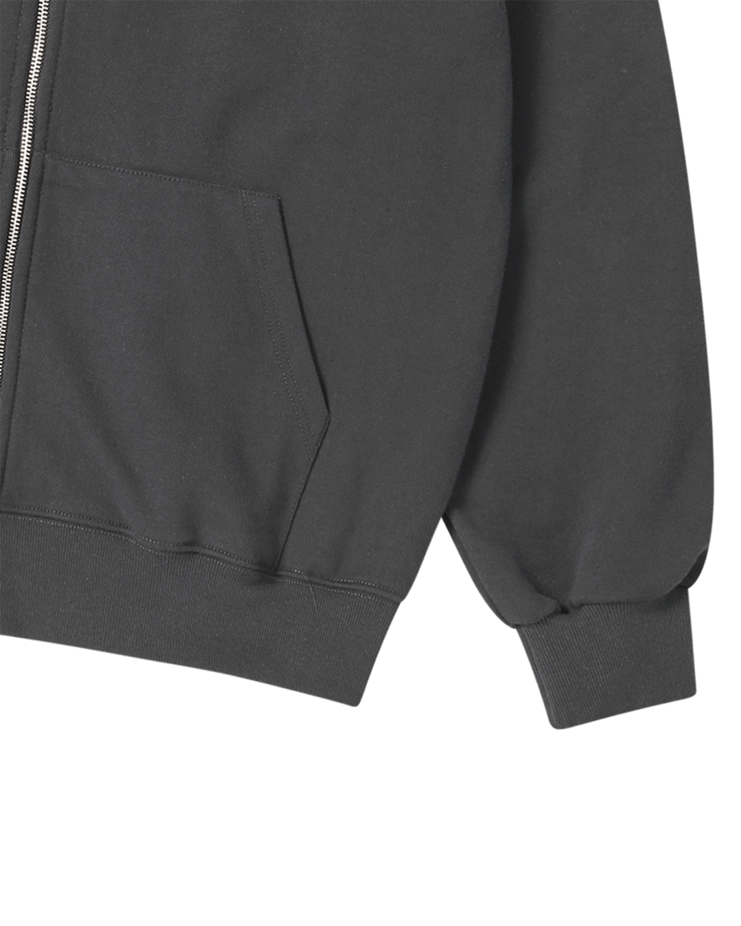 ADLV DEPT NAPPING HOODIE ZIP UP CHARCOAL